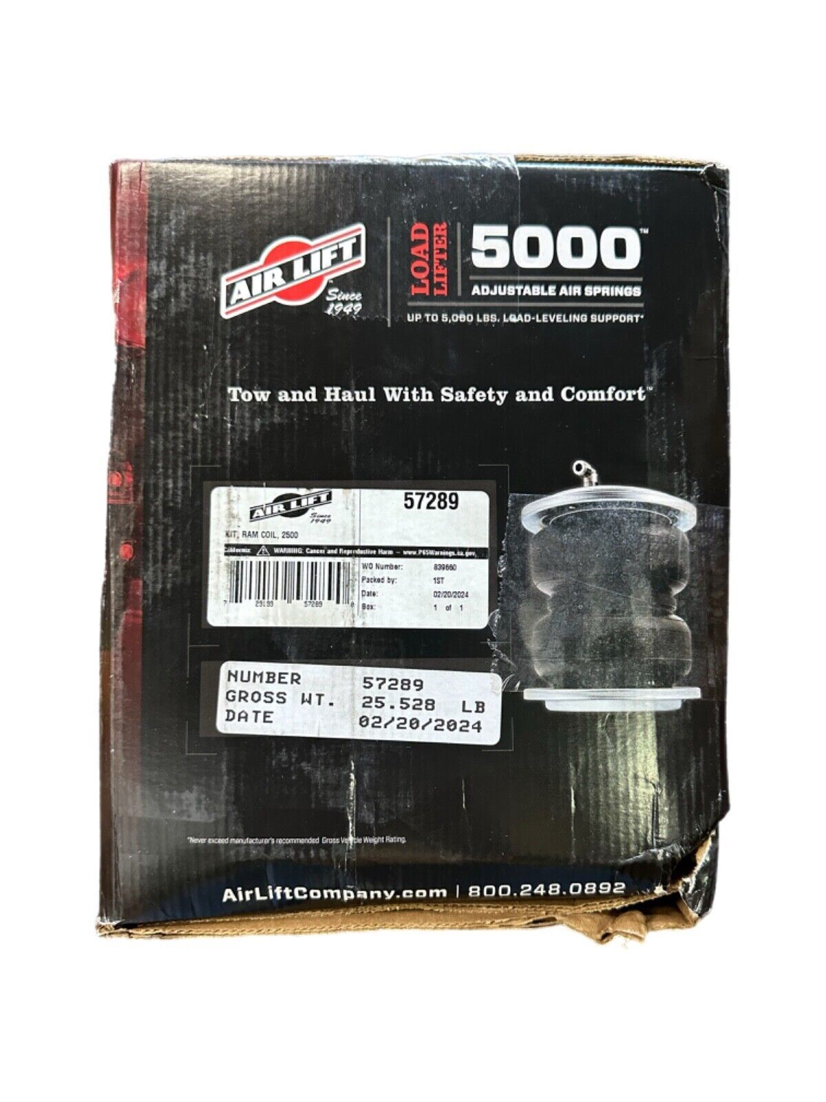 Air Lift LoadLifter 5000 for 2014-2024 Dodge Ram 2500 57289