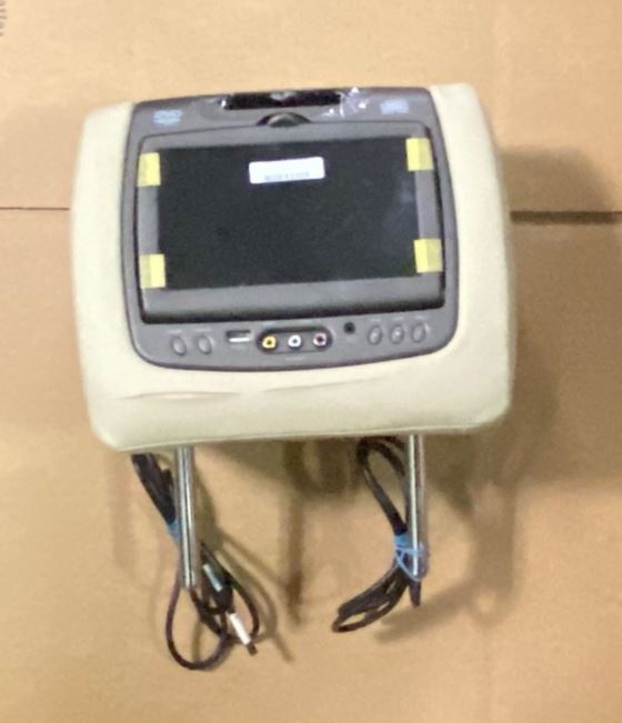 OEM | DVD Headrest Assembly With Wires  Beige color fits in GM 620007