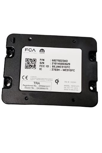 Wireless Device Charger 68279223AD Fits 2019-2021 Chrysler, Ram Vehicles