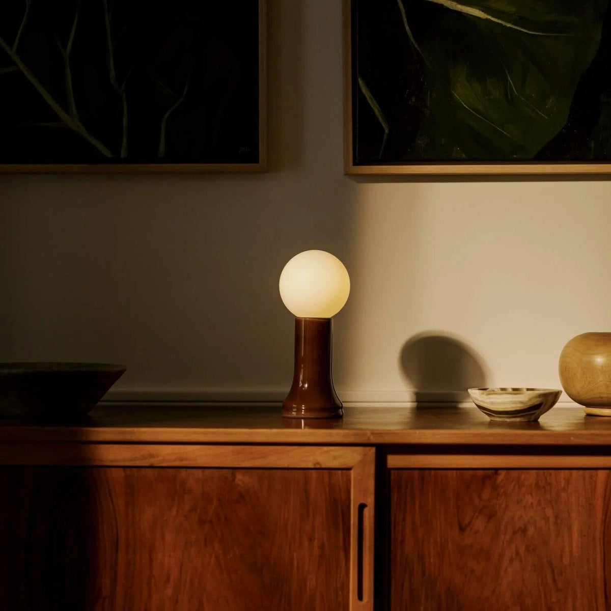 Tala SHR-G95-BTL-TBL-01-US Shore Table Lamp Bottle Brown G95 LED