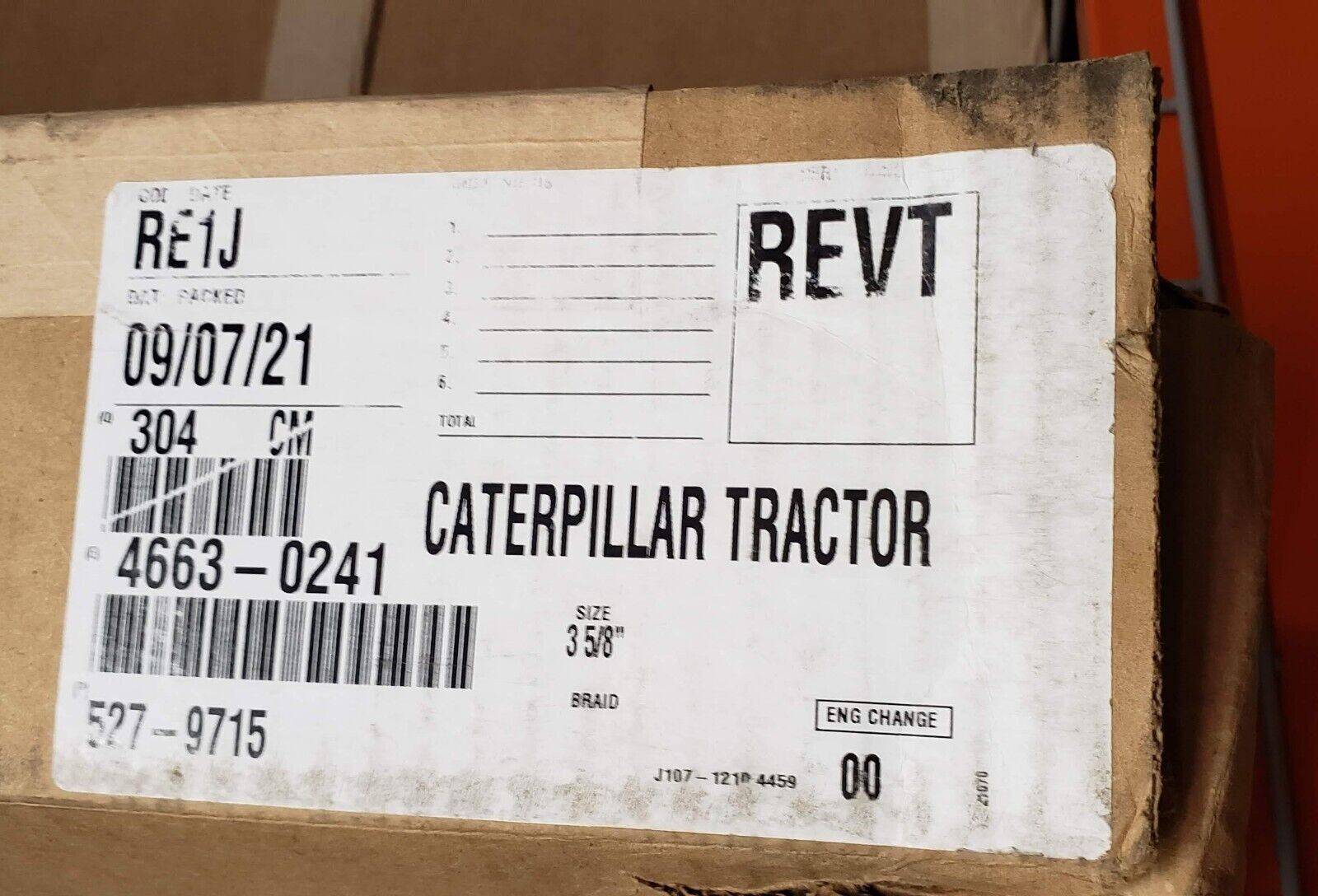 Caterpillar Hose 527-9715 Fits Paving Compactor