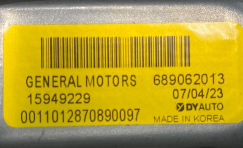 OEM | Rear Window Wiper Motor fits 2010-2016 SRX GM 15949229