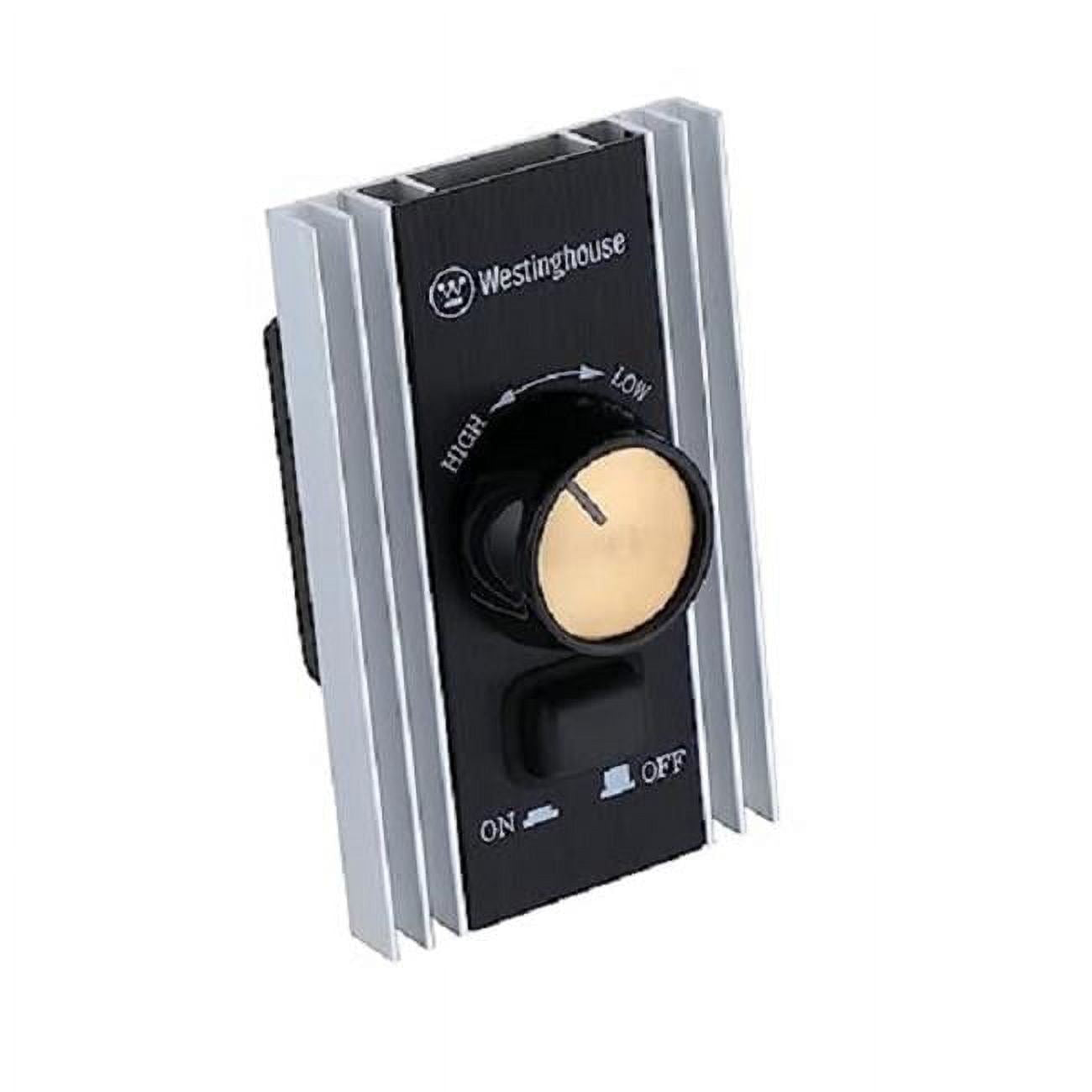 Westinghouse 7788600 Variable Speed Rotary Ceiling Fan Wall Control - Black